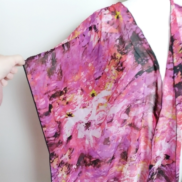 Profile Apparel Pink Multicolored Abstract Kimono - Picture 3 of 4